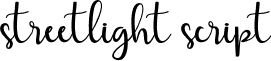 streetlight script Streetlight script.otf