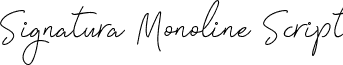 Signatura Monoline Script Signatura Monoline.otf