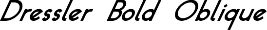 Dressler Bold Oblique Dressler-Bold-Oblique.otf