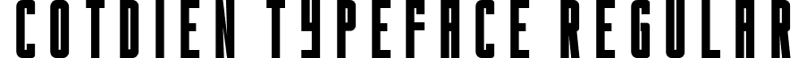 Cotdien Typeface Regular Cotdien Typeface (Incomplete).ttf
