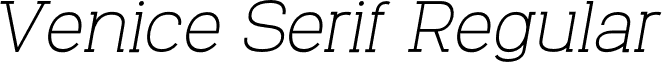 Venice Serif Regular VeniceSerif-RegularItalic.otf
