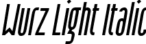Wurz Light Italic Wurz-light-italic.otf