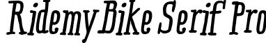 RidemyBike Serif Pro RidemyBikeSerifPro-Bold-Italic.otf