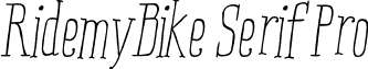 RidemyBike Serif Pro RidemyBikeSerifPro-Italic.otf