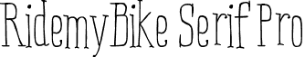 RidemyBike Serif Pro RidemyBikeSerifPro-Regular.otf