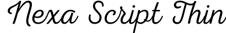 Nexa Script Thin Fontfabric - Nexa Script Thin.otf