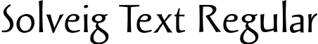 Solveig Text Regular solveig.text.otf