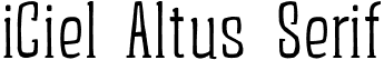 iCiel Altus Serif iCiel Altus Serif.ttf