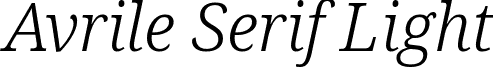 Avrile Serif Light avrile-serif.light-italic.ttf