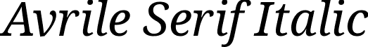 Avrile Serif Italic avrile-serif.italic.ttf
