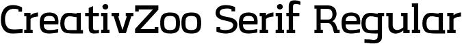 CreativZoo Serif Regular CreativZoo Serif v2.1.ttf