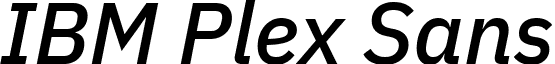 IBM Plex Sans IBMPlexSans-MediumItalic.ttf
