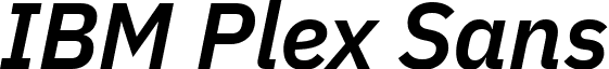 IBM Plex Sans IBMPlexSans-SemiBoldItalic.ttf