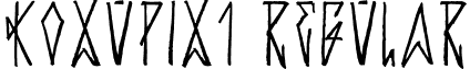 KoxuPix1 Regular Koxu_Pix_1-Regular.otf
