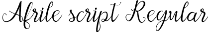 Afrile script Regular Afrile script.ttf