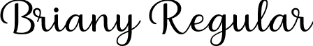 Briany Regular Briany Font (Regular) by Andrian (7NTypes).otf