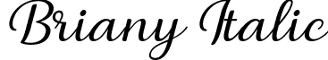 Briany Italic Briany Font (Regular-Italic) by Andrian (7NTypes).otf