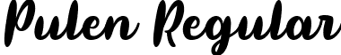 Pulen Regular Pulen Font by Rifki (7NTypes).otf