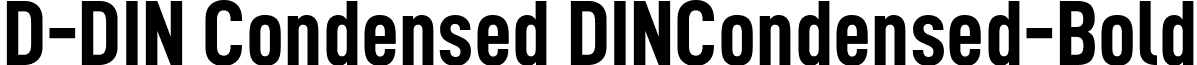 D-DIN Condensed DINCondensed-Bold d-din.condensed-bold.ttf