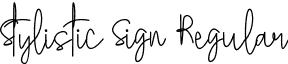 Stylistic Sign Regular Stylistic Sign.otf