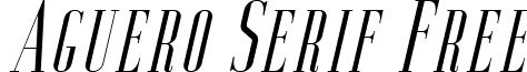Aguero Serif Free aguero-serif-italic.ttf