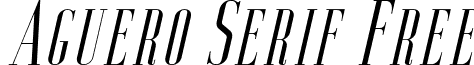 Aguero Serif Free Aguero Serif Italic.otf