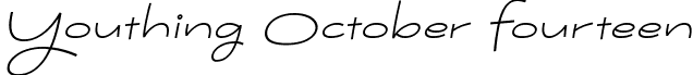 Youthing October Fourteen Youthing October Fourteen Font by Situjuh (7NTypes)_Italic.otf