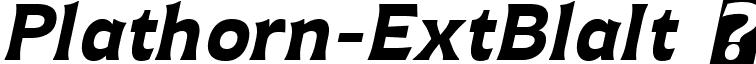 Plathorn-ExtBlaIt   Plathorn Extended Black Italic (2).ttf
