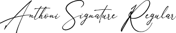 Anthoni Signature Regular AnthoniSignature.ttf