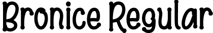 Bronice Regular Bronice Font Regular by 7NTypes.otf