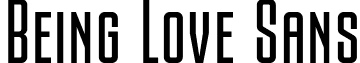 Being Love Sans Being Love Sans Font by 7NTypes.otf