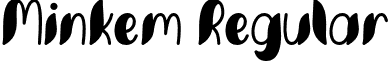 Minkem Regular Minkem font by 7NTypes_D.otf
