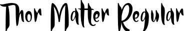 Thor Matter Regular Thor Matter Font by 7NTypes.otf