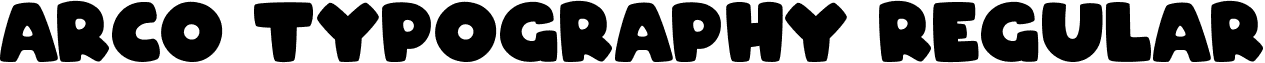 ARCO Typography Regular ARCO Font.ttf