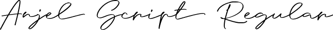 Anjel Script Regular Anjel Signature For Personal Use.ttf