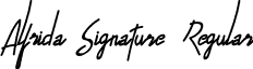 Alfrida Signature Regular Alfrida-Signature.otf
