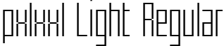 pxlxxl Light Regular pxlxxl Light.ttf