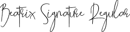 Beatrix Signature Regular Beatrixsignature-K6PX.otf