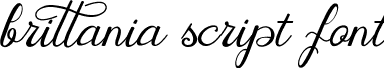brittania script font Brittania Modern Calligraphy Demo.ttf