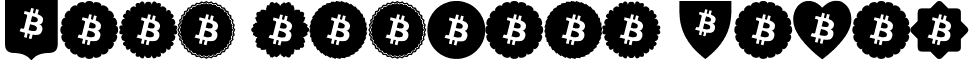 Font Bitcoin Color Font Bitcoin Color.otf
