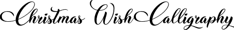 Christmas Wish Calligraphy ChristmasWishCalligraphy-Calligraphy.otf