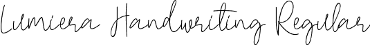 Lumiera Handwriting Regular lumierahandwriting.ttf