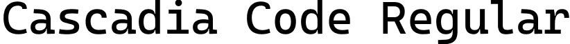 Cascadia Code Regular CascadiaCode-jEZzj.ttf