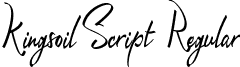 Kingsoil Script Regular KingsoilScript-1GPwL.ttf