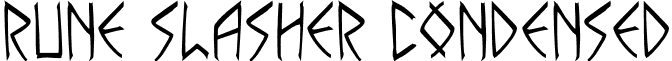 Rune Slasher Condensed RuneSlasherCondensed-x33PV.otf