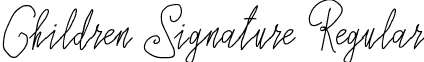 Children Signature Regular Children Signature.ttf