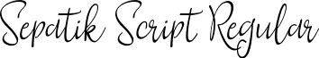 Sepatik Script Regular Sepatik DF.ttf