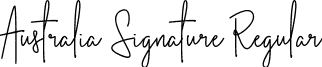 Australia Signature Regular Australia Signature.otf