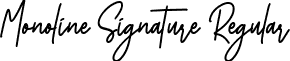 Monoline Signature Regular Monoline Signature.ttf