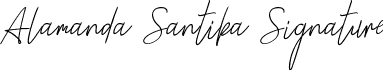 Alamanda Santika Signature Alamanda Santika Signature.ttf
